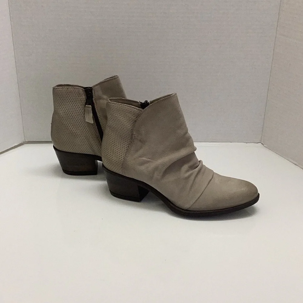 MIZ MOOZ Keir leather ankle booties boots slouchy neutral Boho  37